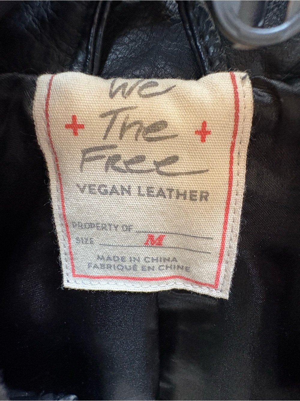 We The Free Espresso Brown Faux Leather Hooded Moto Jacket - Picture 3 of 10